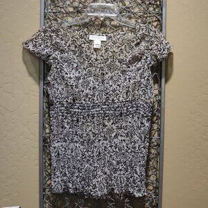 White House Black Market s/s Flounce top